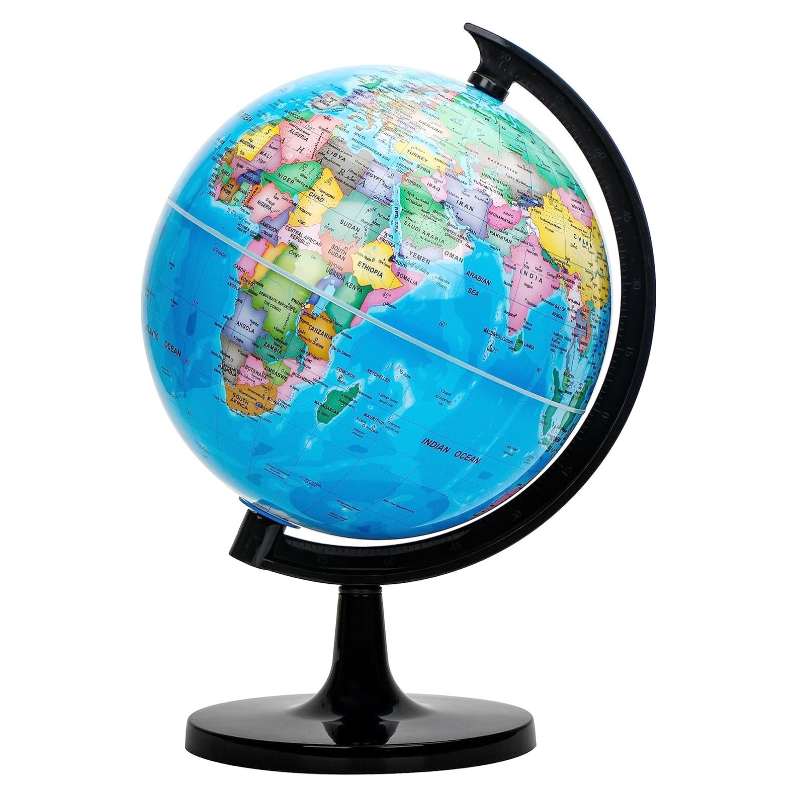 Globo Terráqueo Educativo Exerz 10" Autoensamblado