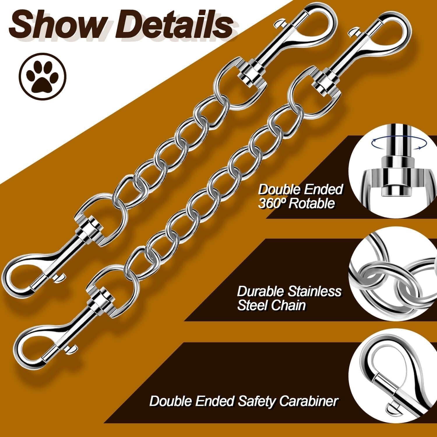 Clip de Seguridad para Perro HONGSAGE - Acero Inoxidable 20.32 cm