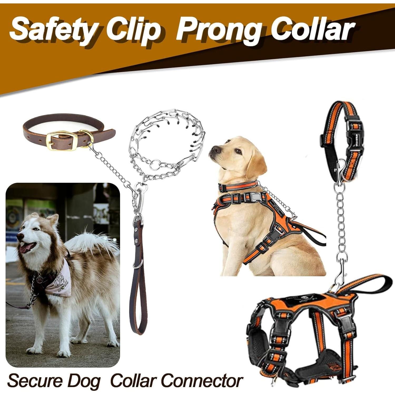 Clip de Seguridad para Perro HONGSAGE - Acero Inoxidable 20.32 cm