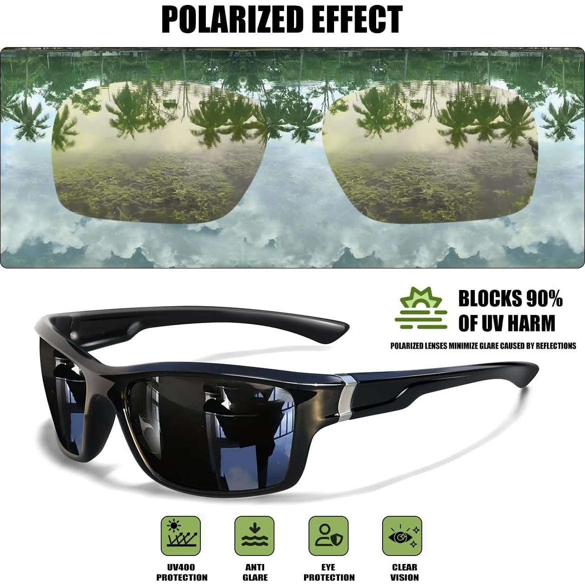 Gafas de sol polarizadas SQOQS unisex 3 pack - UV400