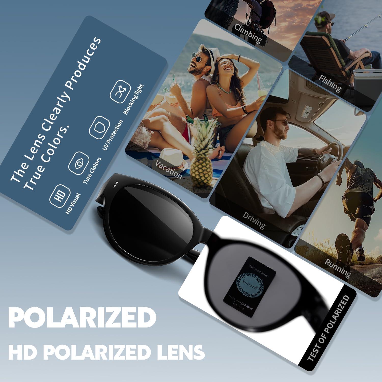 Gafas de Sol Polarizadas Kimorn para Llevar sobre Gafas - Ojos de Gato