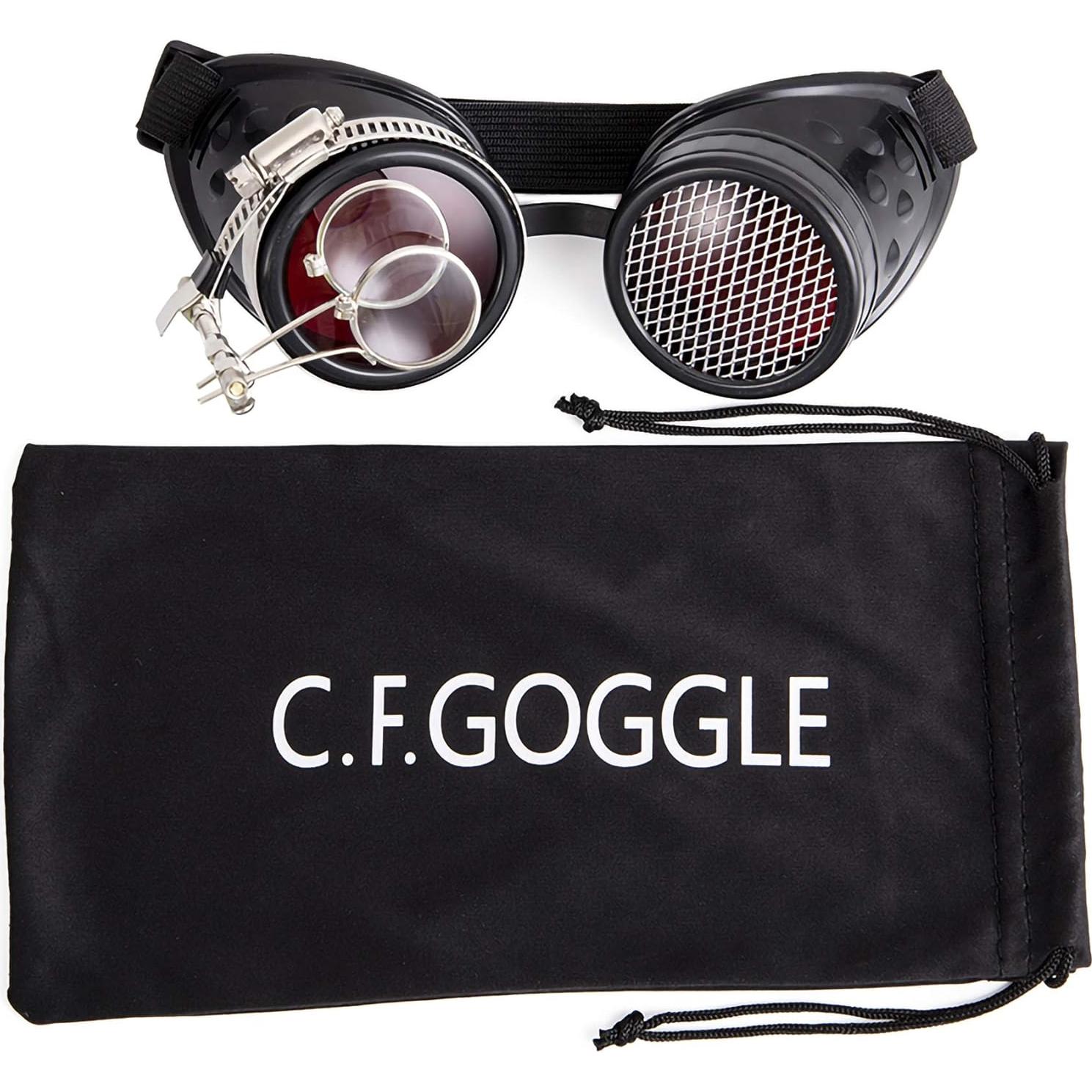 Gafas Steampunk Vintage Lelinta Ajustables para Cosplay