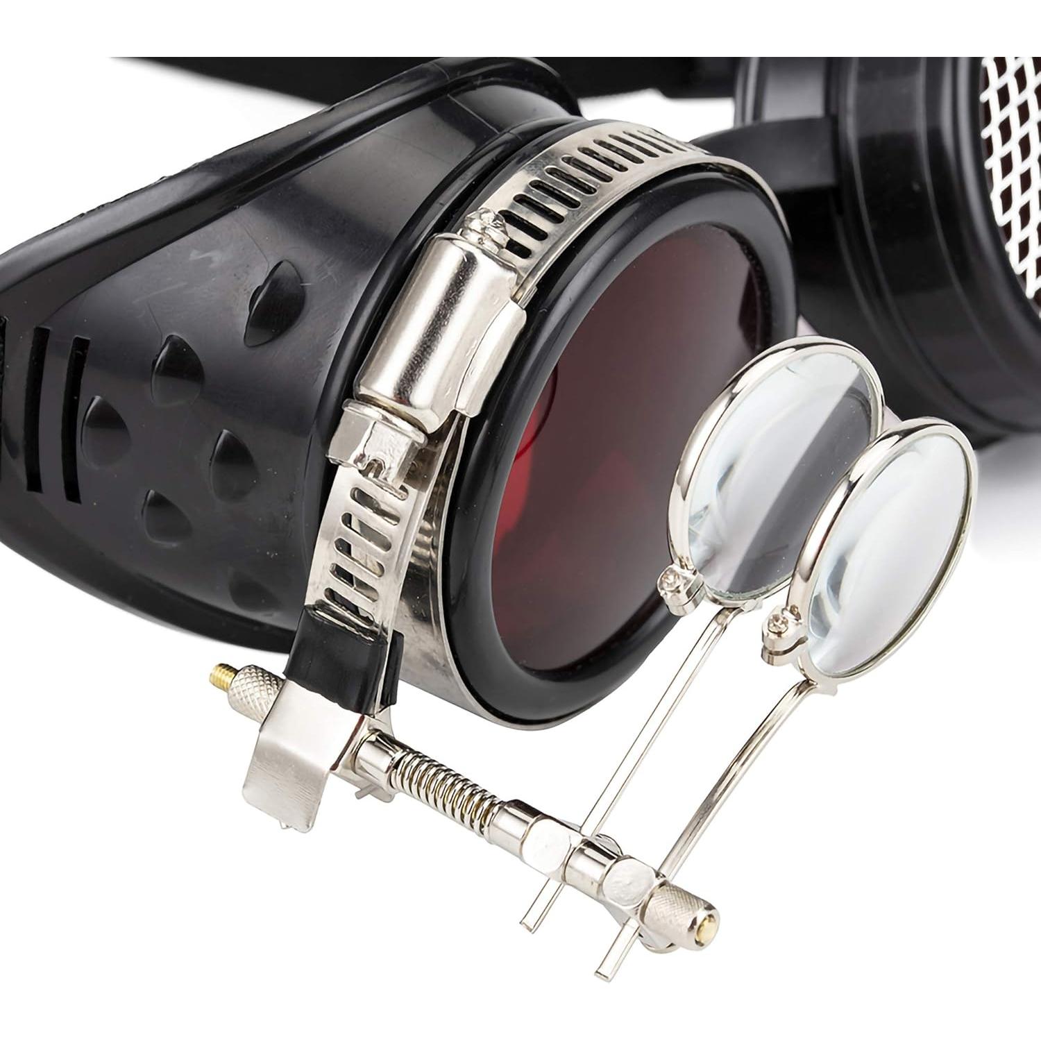 Gafas Steampunk Vintage Lelinta Ajustables para Cosplay