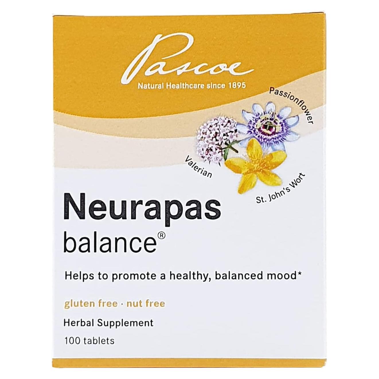 Neurapas Balance - 100 Tabletas de Hierbas para Estado de Ánimo
