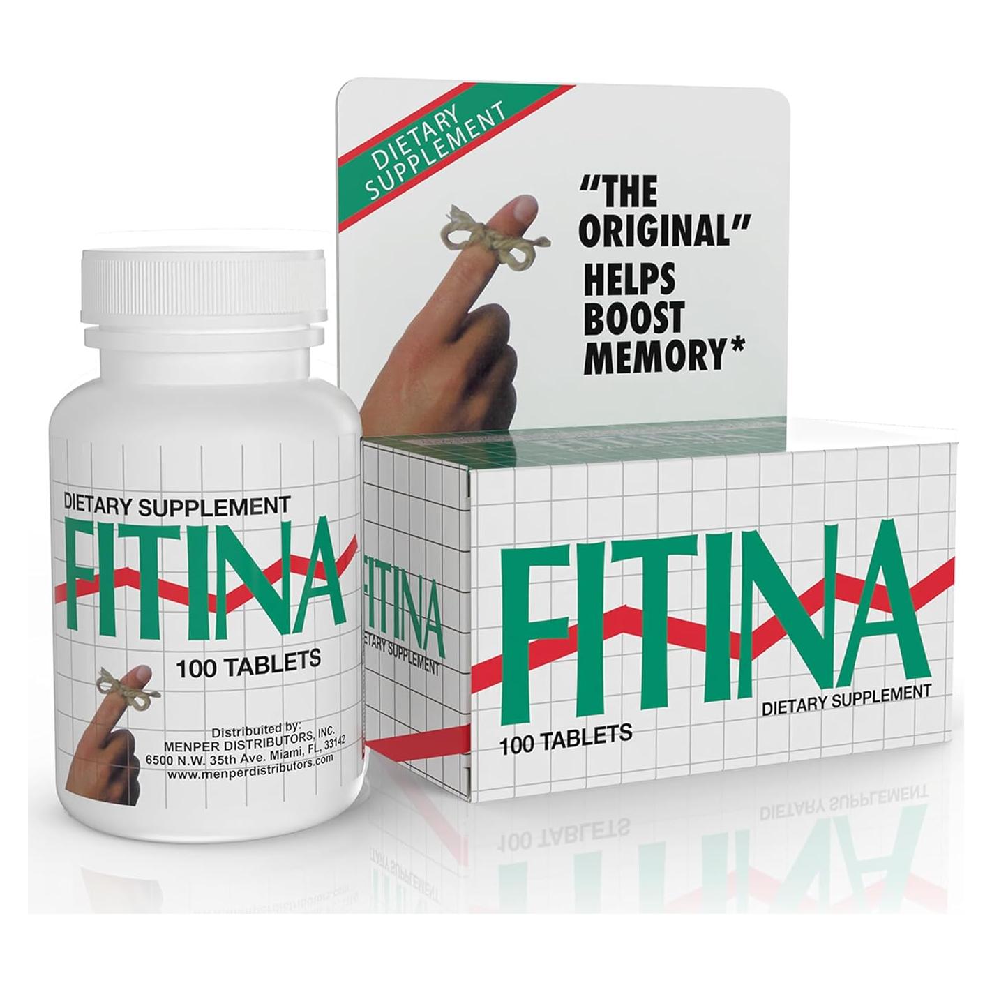 Suplemento Cerebral Fitina 100 Tabletas - Memoria y Enfoque