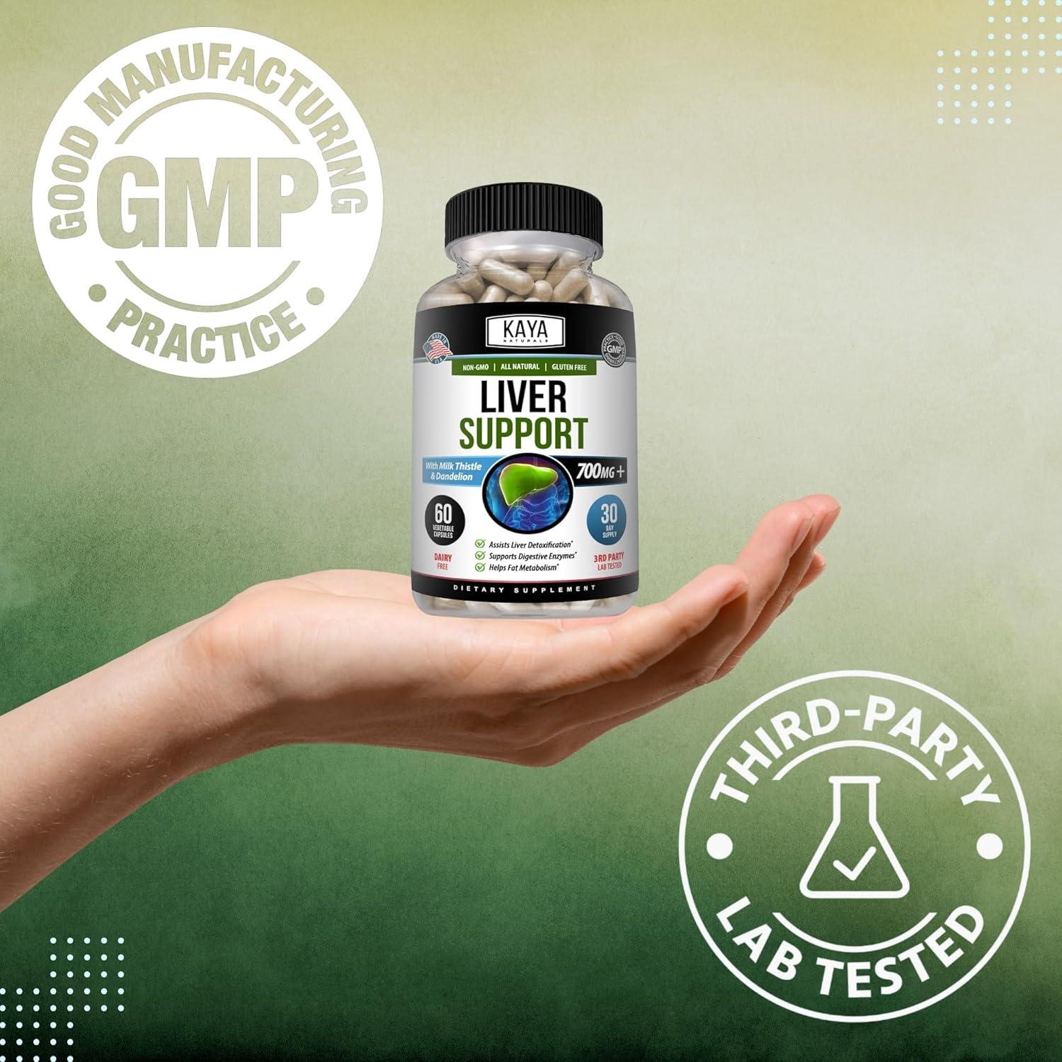 Suplemento de Limpieza Hepática Kaya Naturals - 60 Cápsulas