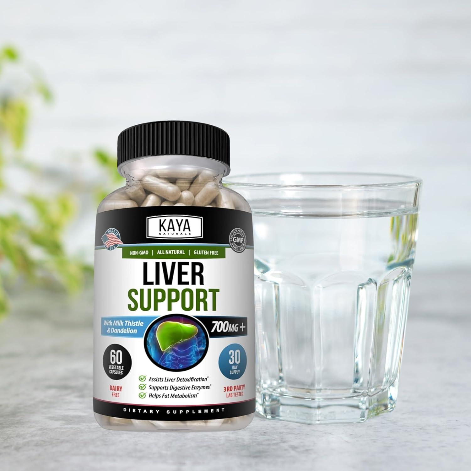 Suplemento de Limpieza Hepática Kaya Naturals - 60 Cápsulas