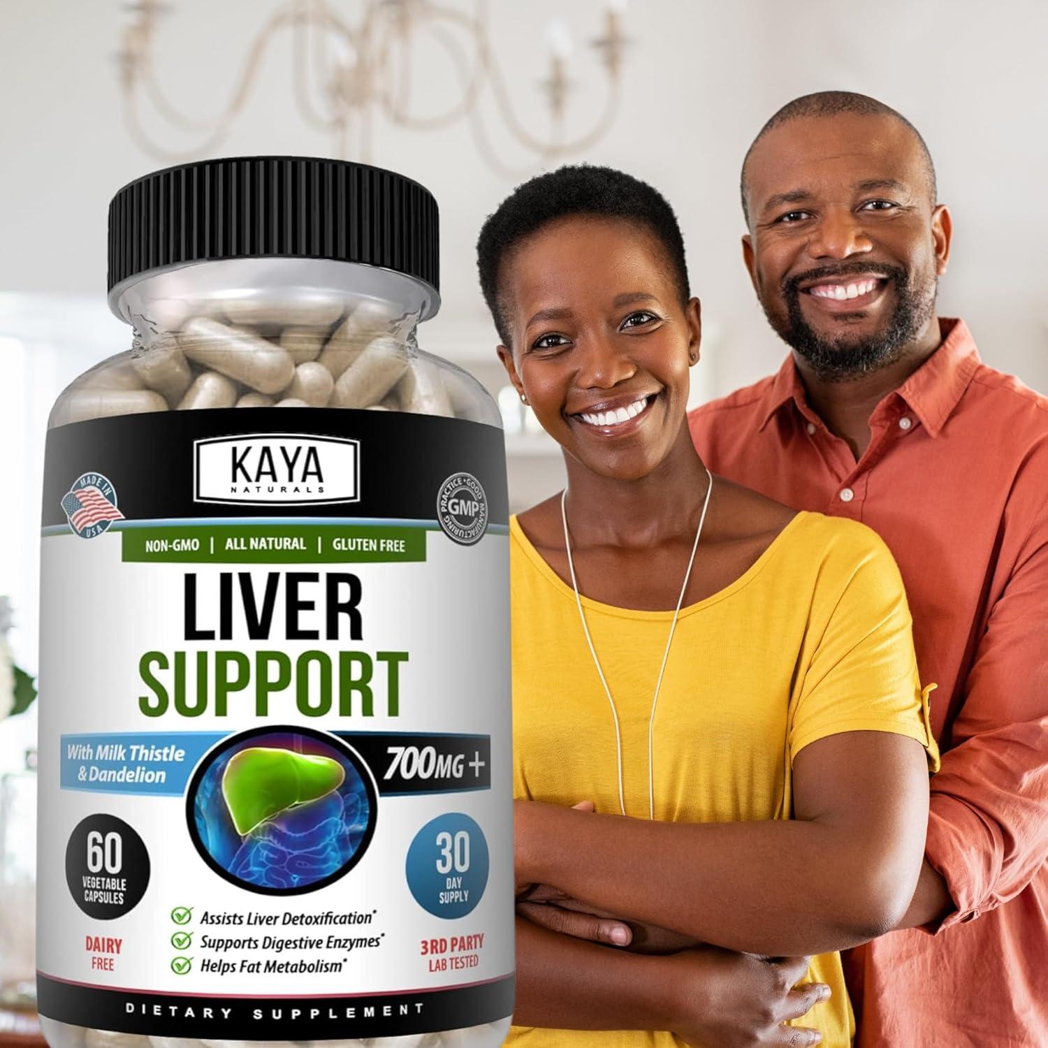 Suplemento de Limpieza Hepática Kaya Naturals - 60 Cápsulas