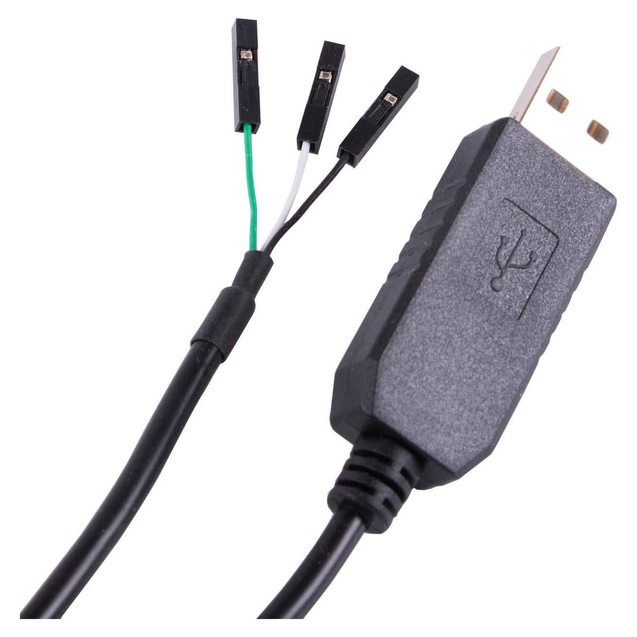 Adaptador USB a TTL Serial 3.3V FT232RL 1.83m 3 Pines