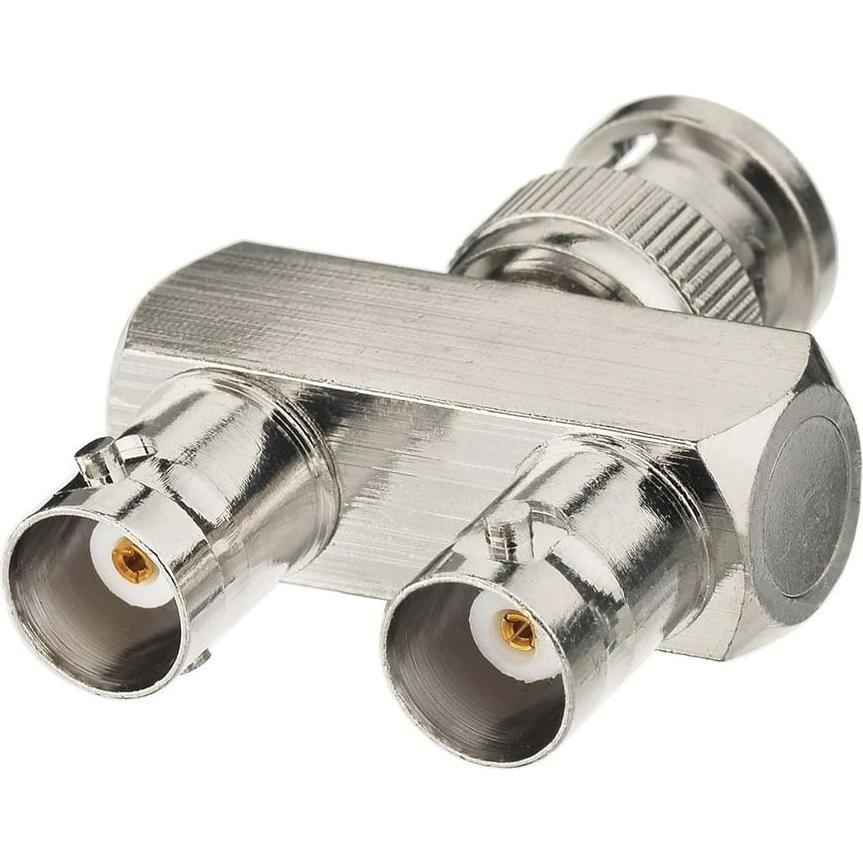 Adaptador Divisor BNC Eightwood Macho a Doble Hembra 50 Ohm