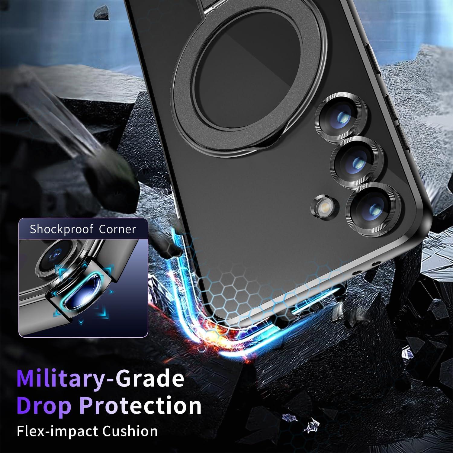 Funda Protectora Magnética para Samsung Galaxy S24 - Negro