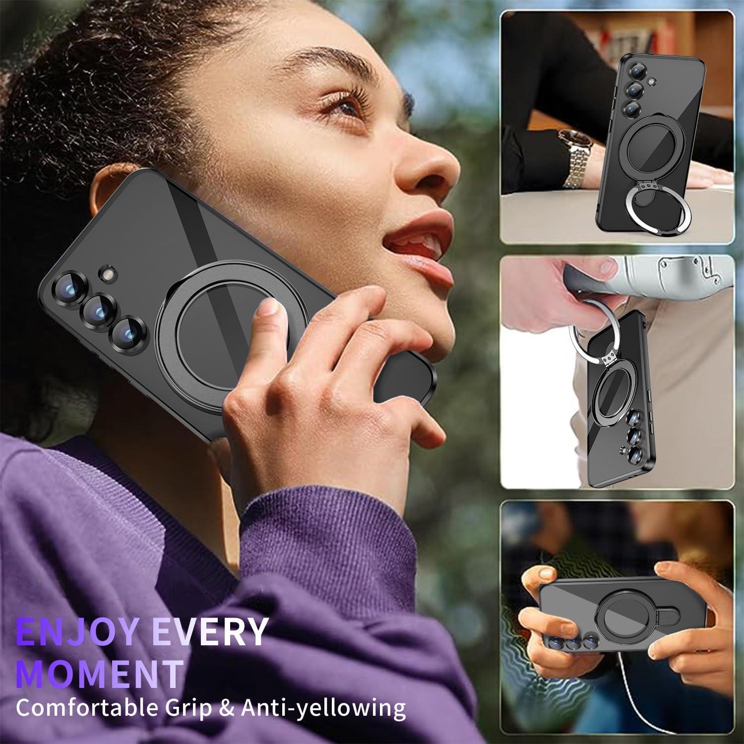 Funda Protectora Magnética para Samsung Galaxy S24 - Negro