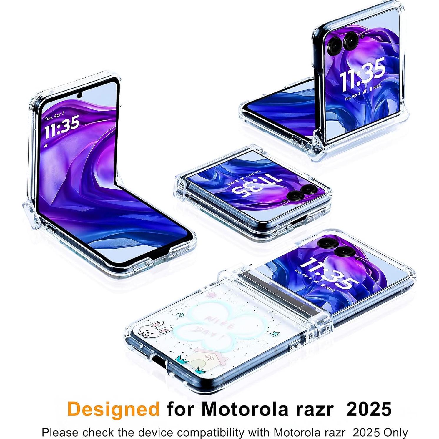 Funda Transparente DAKORIE para Motorola Razr 2024/2025