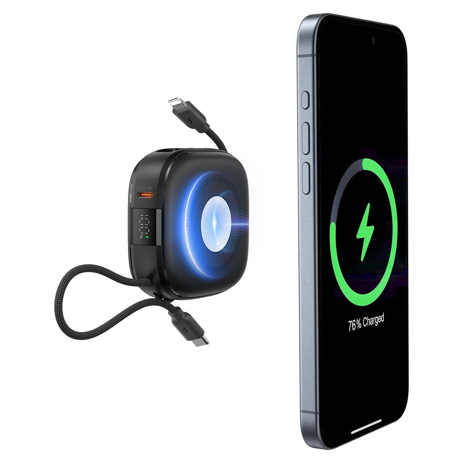 Banco de Poder Inalámbrico Magnético Charmast 10000mAh 20W