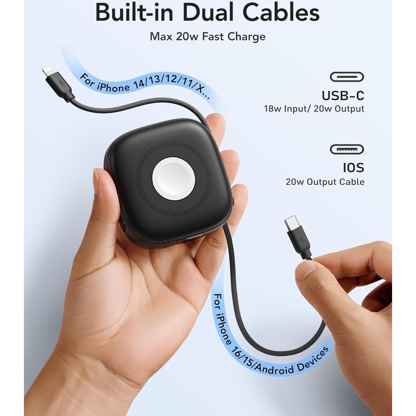 Banco de Poder Inalámbrico Magnético Charmast 10000mAh 20W