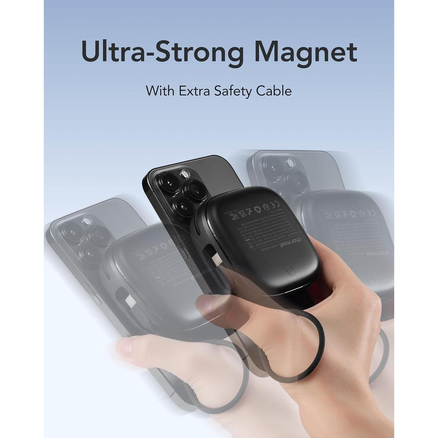 Banco de Poder Inalámbrico Magnético Charmast 10000mAh 20W