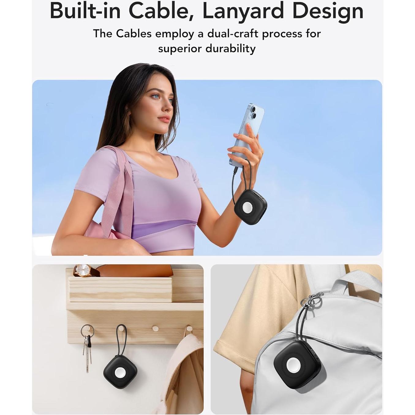 Banco de Poder Inalámbrico Magnético Charmast 10000mAh 20W