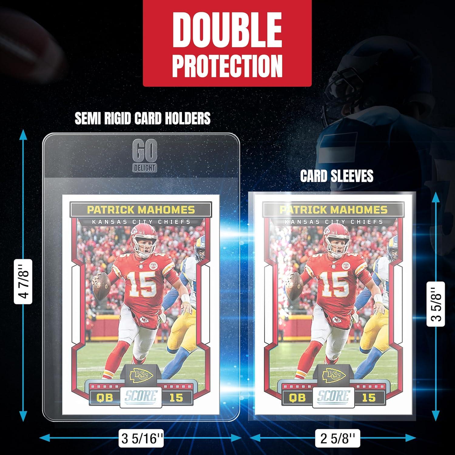 Soportes de Tarjetas Semi Rígidos Go Delight - 100 Unidades - 8.4x12.4cm