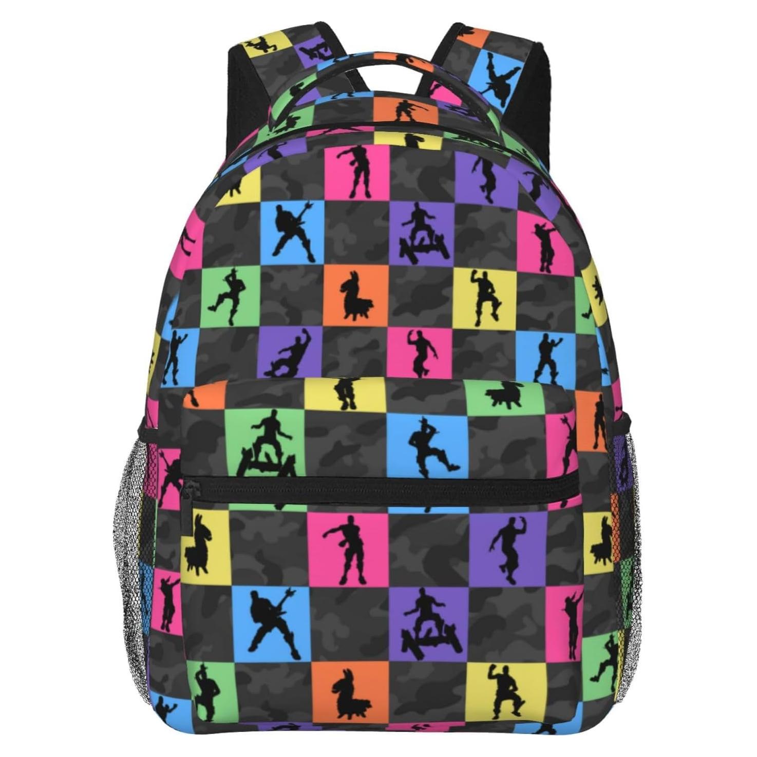 Mochila Escolar Temática de Videojuegos Xyiafc Gris 42x20x32 cm