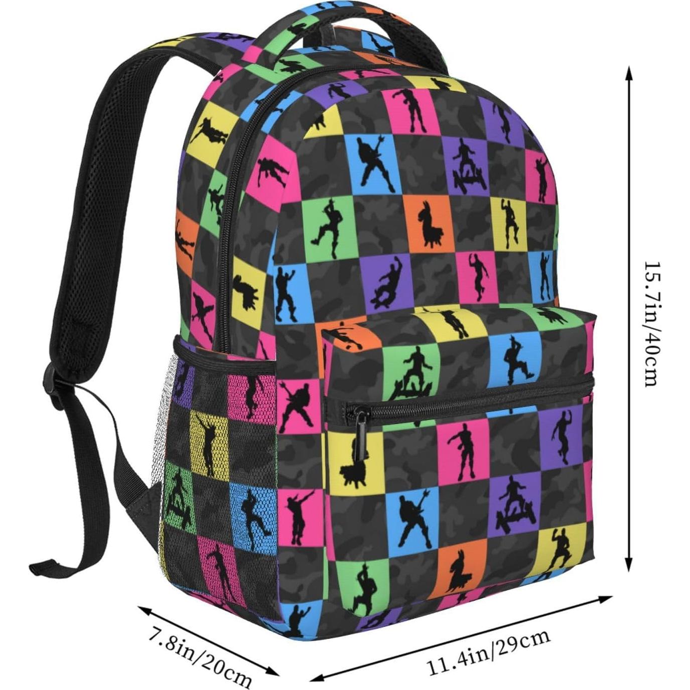 Mochila Escolar Temática de Videojuegos Xyiafc Gris 42x20x32 cm