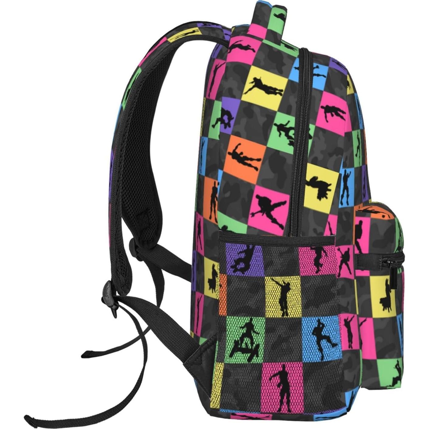 Mochila Escolar Temática de Videojuegos Xyiafc Gris 42x20x32 cm