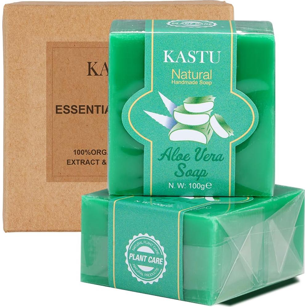Barra de Jabón Natural KASTU Aloe Vera 100g Hidratante