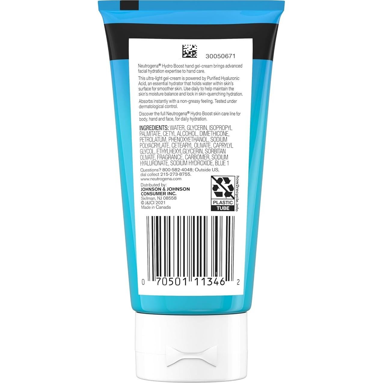 Neutrogena Hydro Boost Crema Hidratante Gel para Manos 85g