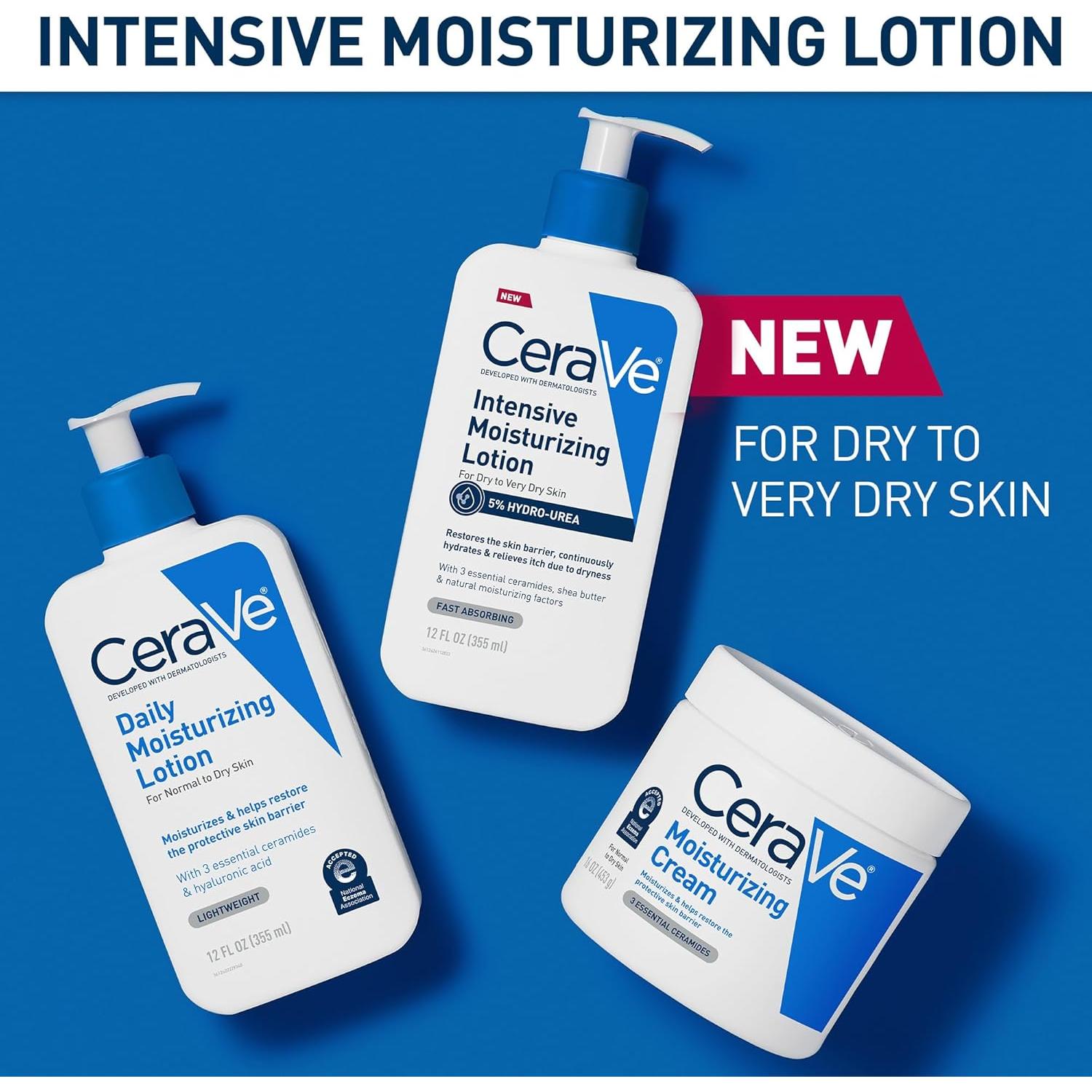 CeraVe Loción Hidratante Intensiva 236.6ml Hidro-Urea Manteca Karité