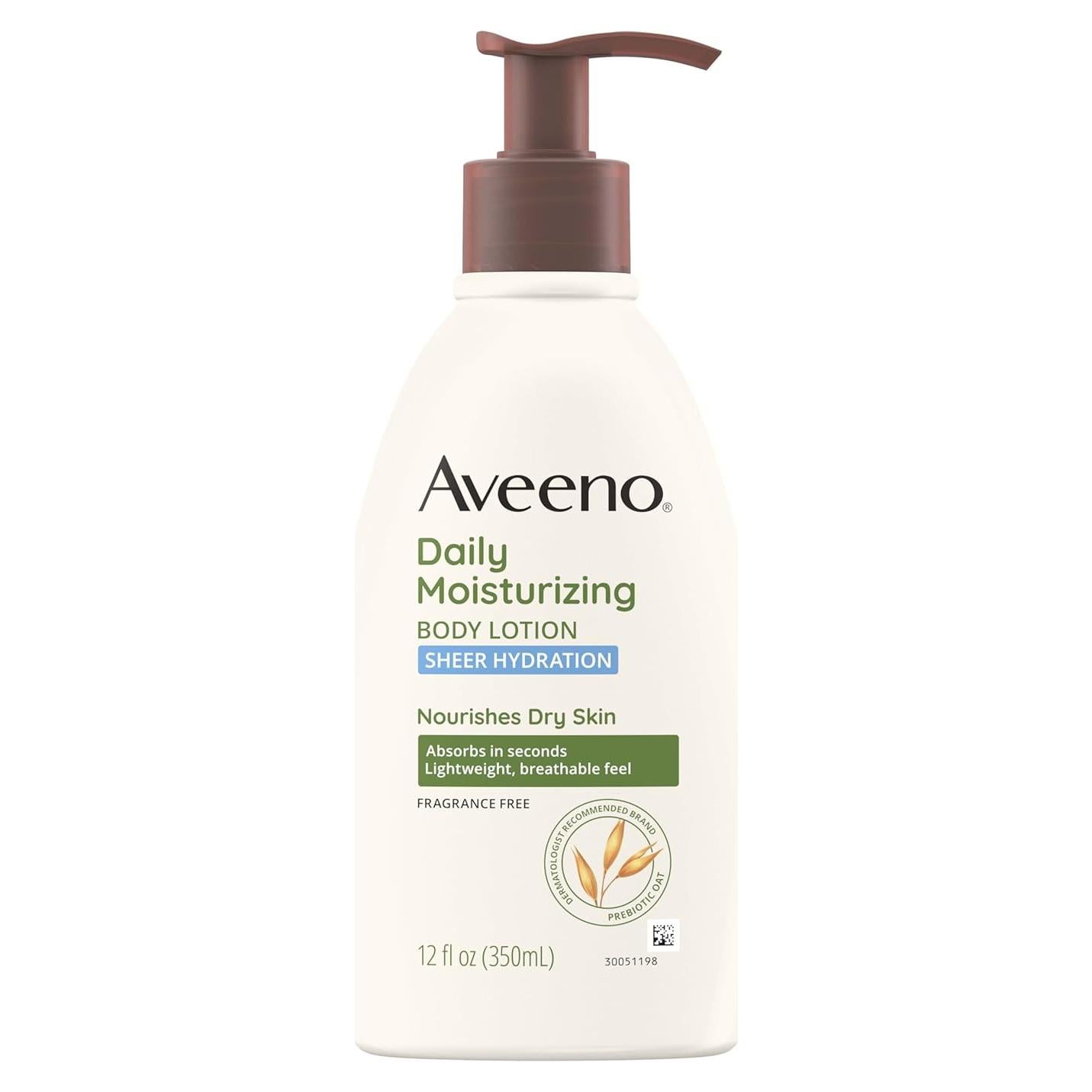Loción Hidratante Diaria Sin Fragancia Aveeno 354.88 ml