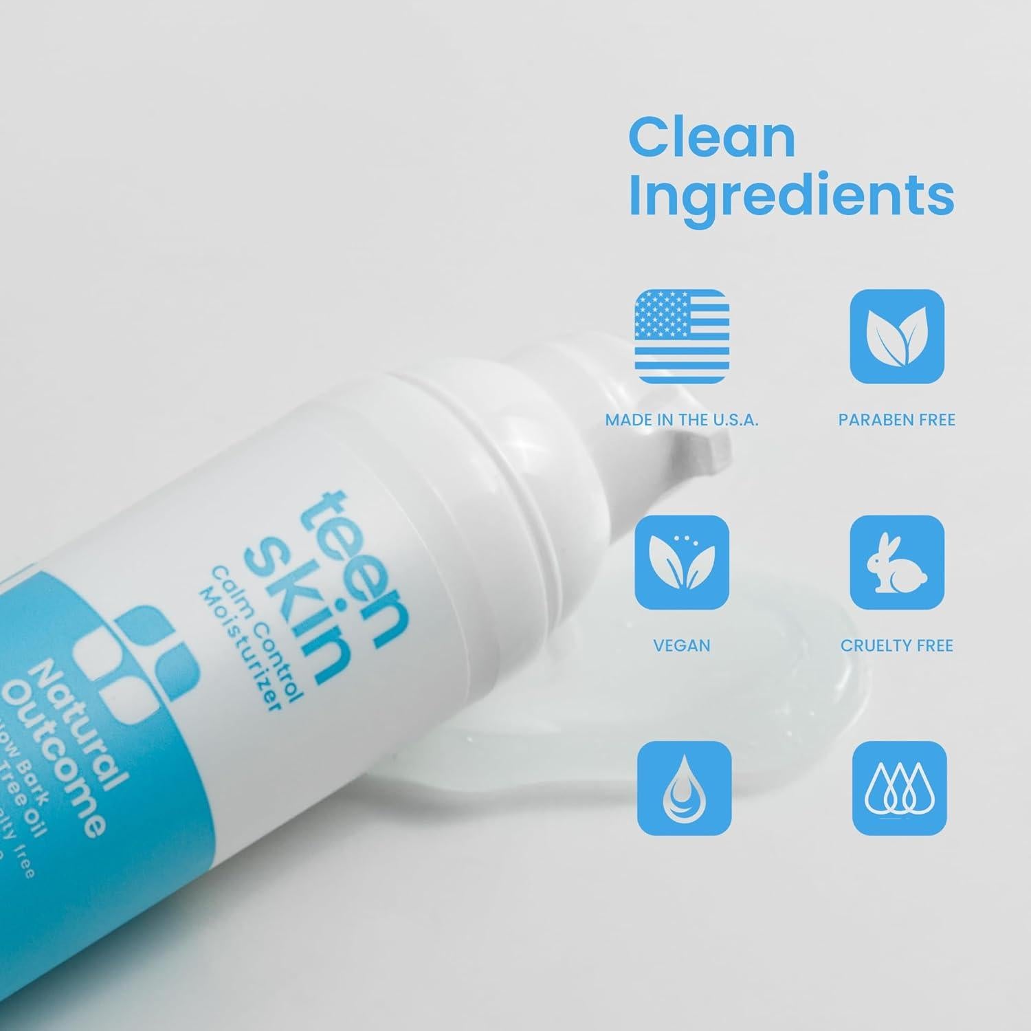 Hidratante Facial Natural Outcome 50 ML para Piel Adolescente