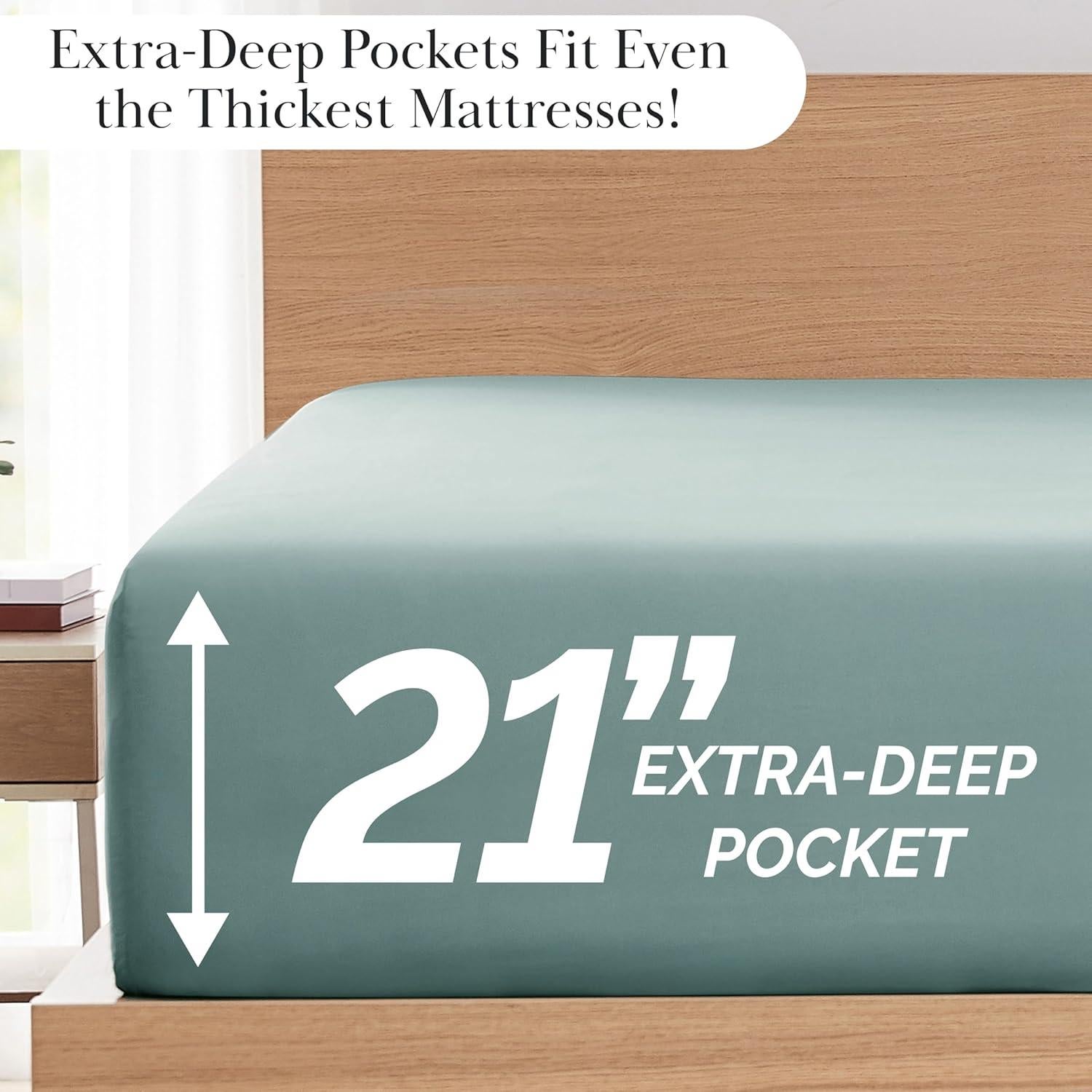 Juego de Sábanas Queen 4 Piezas Southshore Microfibra Azul