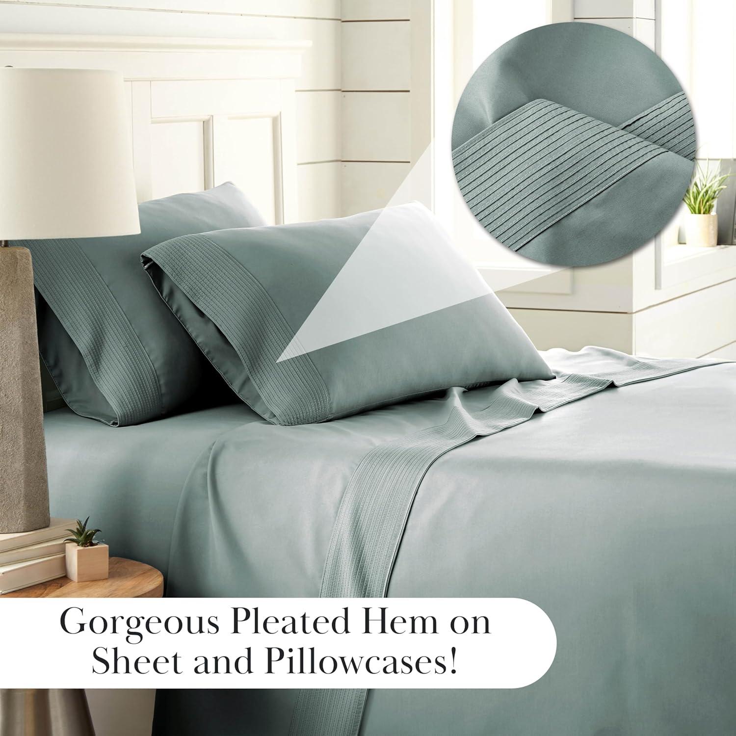 Juego de Sábanas Queen 4 Piezas Southshore Microfibra Azul