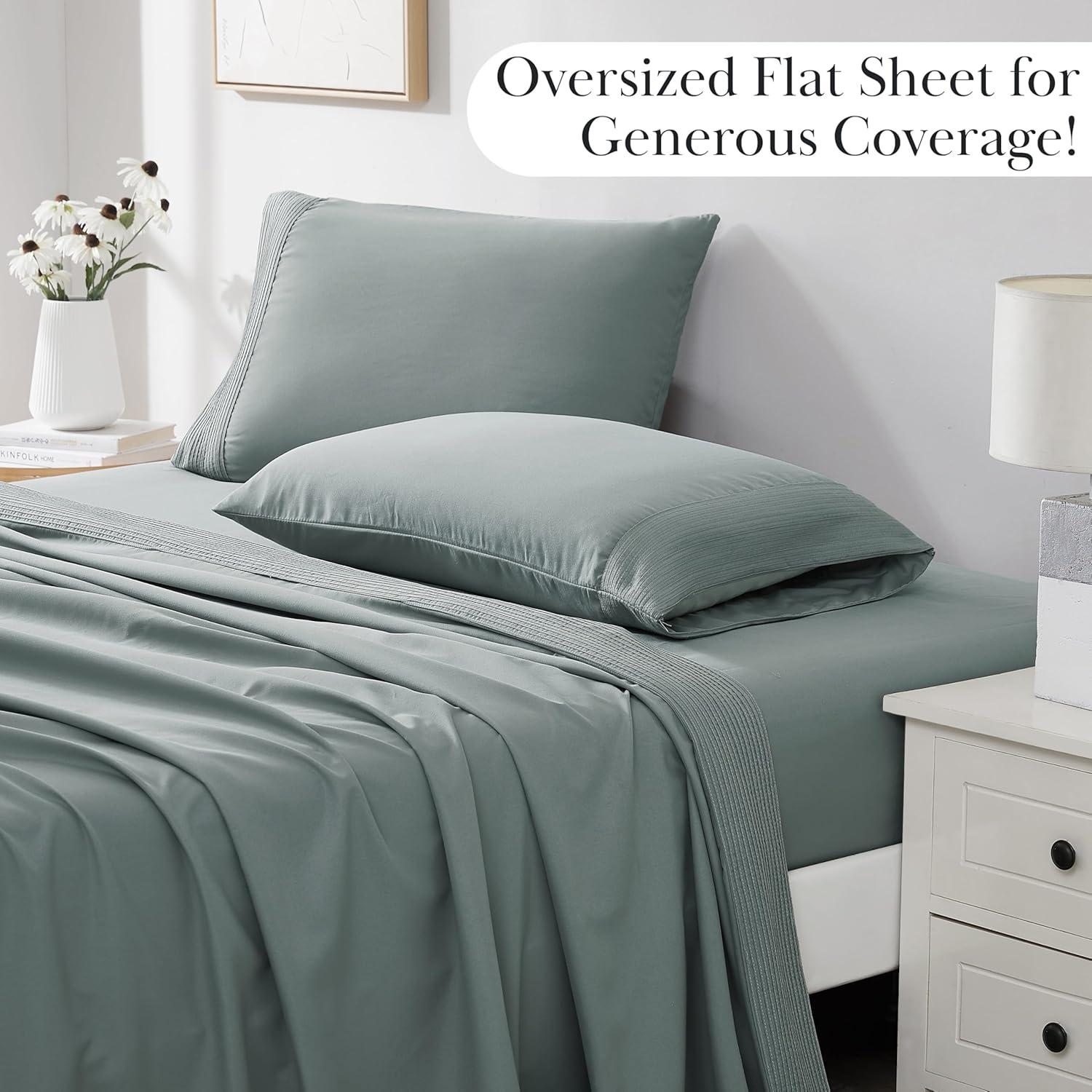 Juego de Sábanas Queen 4 Piezas Southshore Microfibra Azul