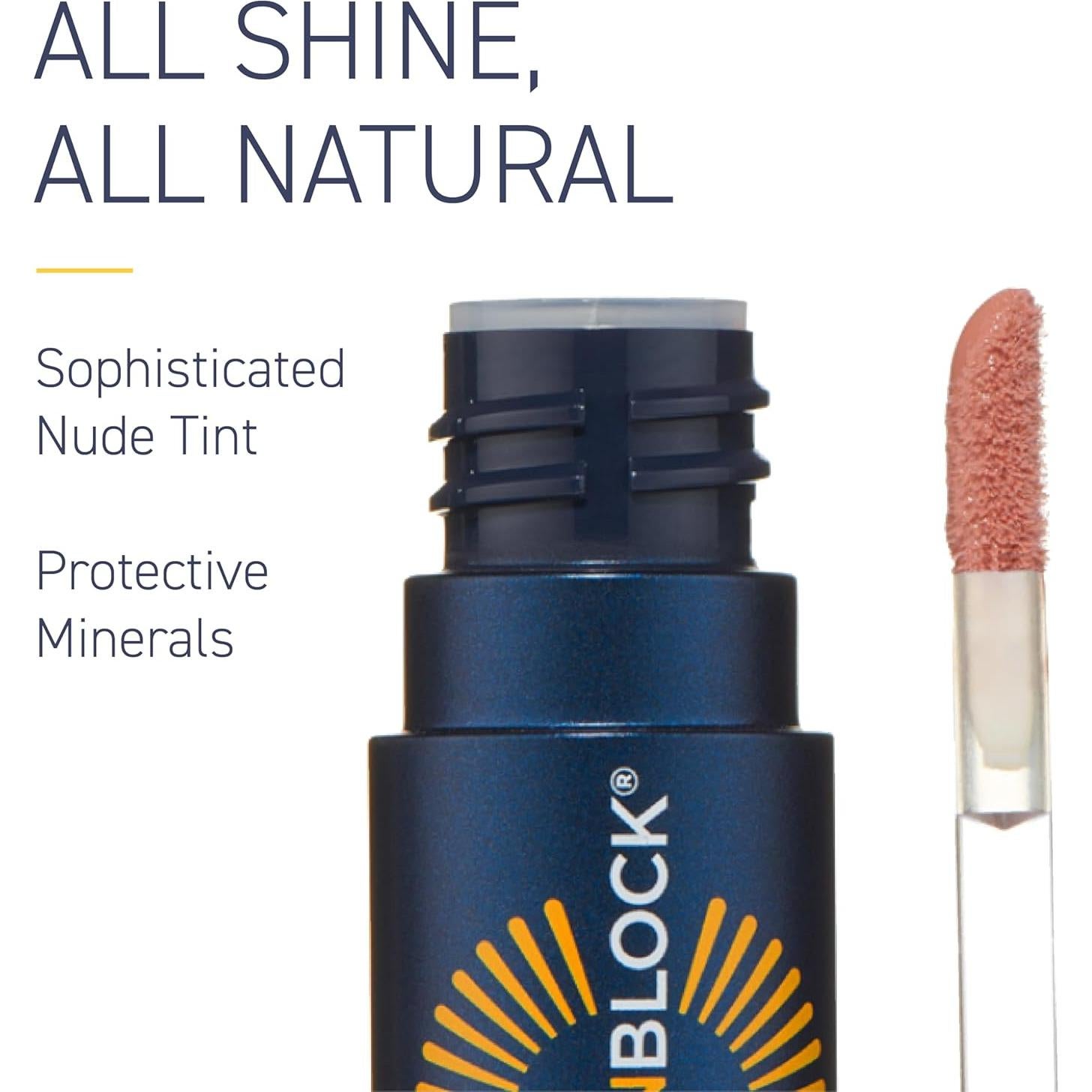 Aceite Labial Protector SPF 30 Brush On Block Coral - Hidratante
