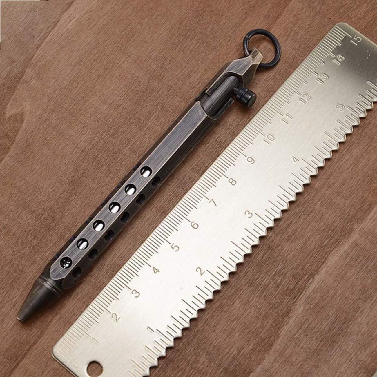 Bolígrafo PUOSUO Hexagonal Negro 0.5mm EDC Latón