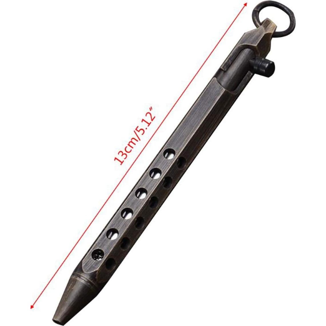 Bolígrafo PUOSUO Hexagonal Negro 0.5mm EDC Latón