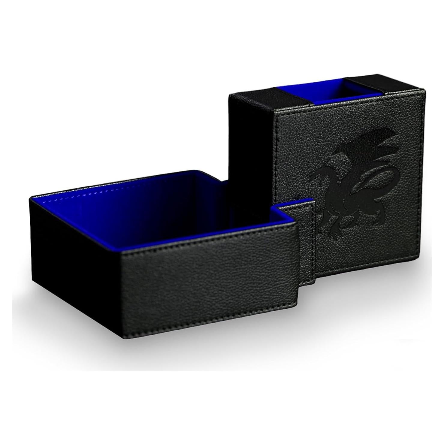 Torre de Dados Plegable AKO - Estuche de Cuero PU Azul