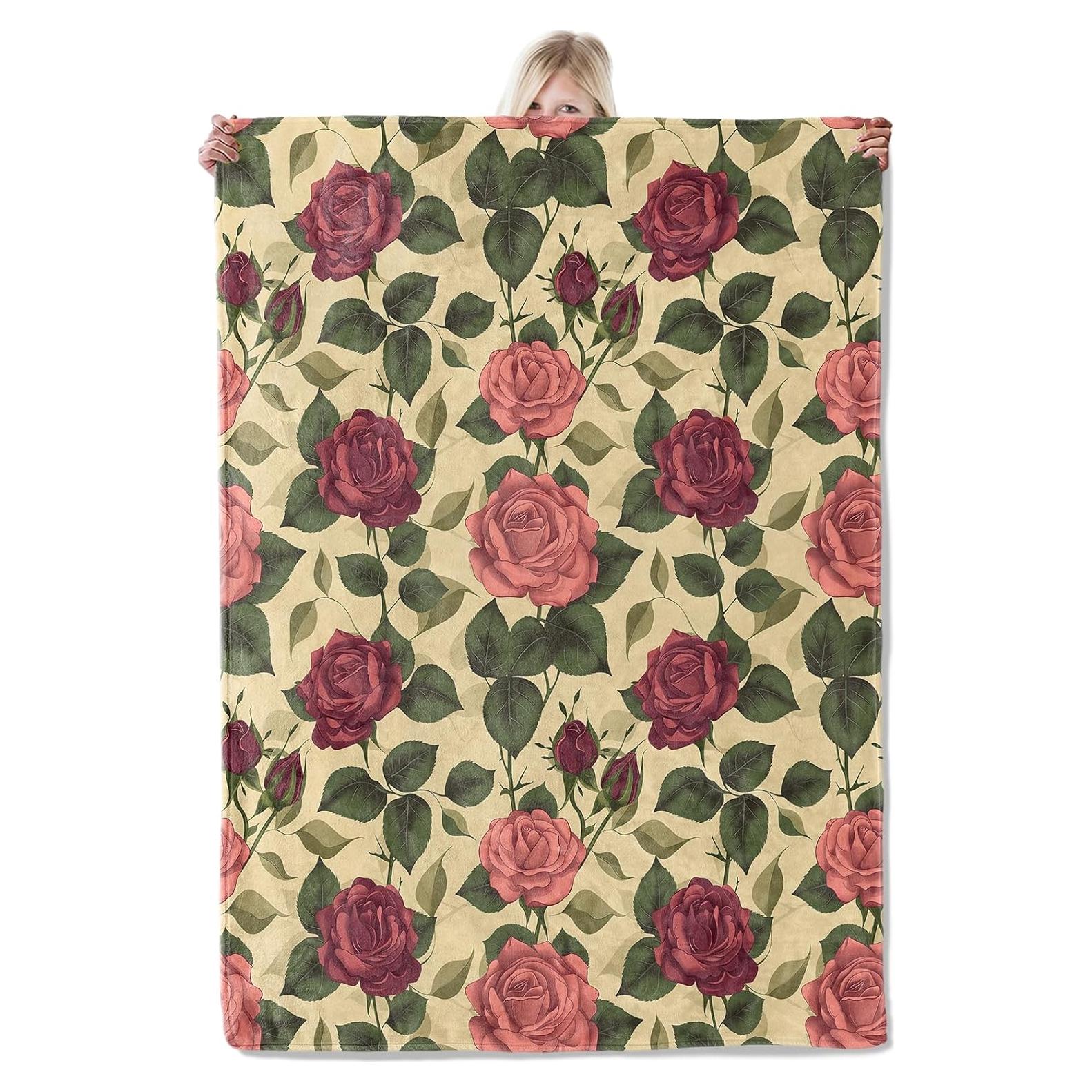 Manta de Franela Rosa 127x152 cm ICAAV, Suave y Ligera