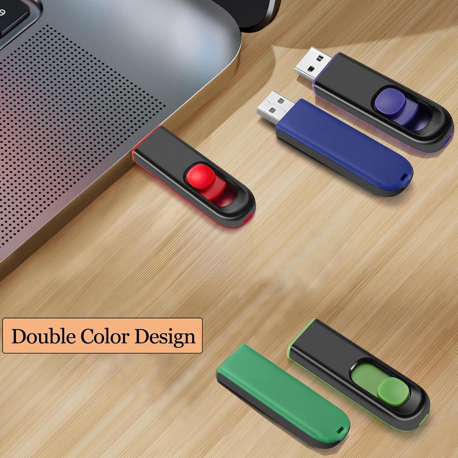 Paquete de 10 unidades USB 2.0 MAKACTUA 8GB colores variados