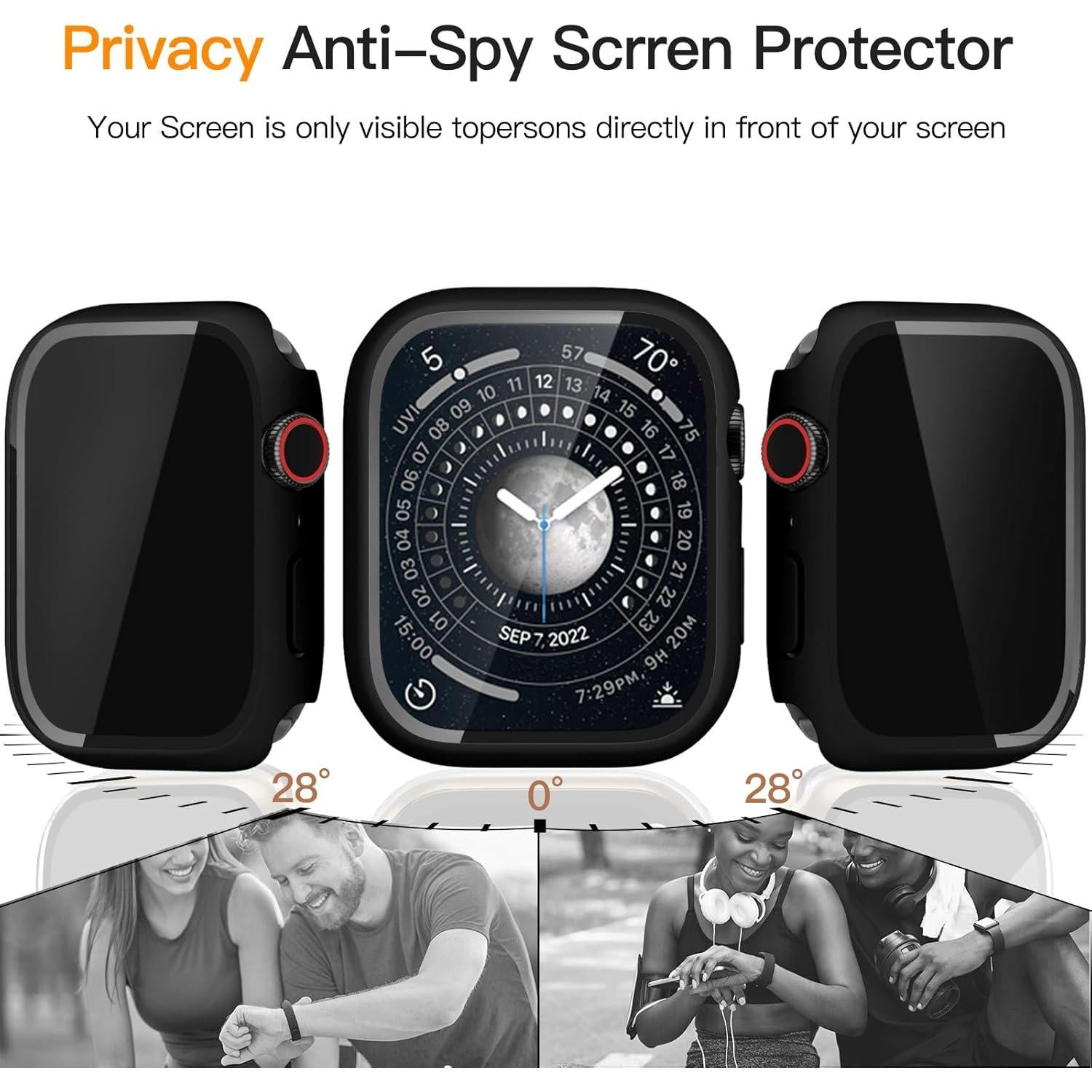 Paquete de 2 Fundas Duras Impermeables Wepro para Apple Watch 40mm