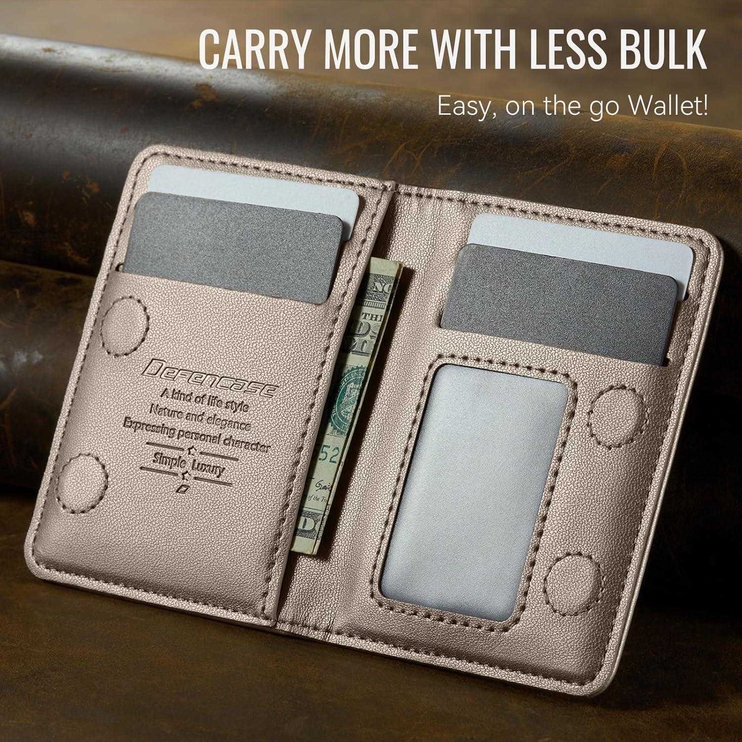 Cartera Magnética Defencase para iPhone 16/15/14/13/12, Titanio