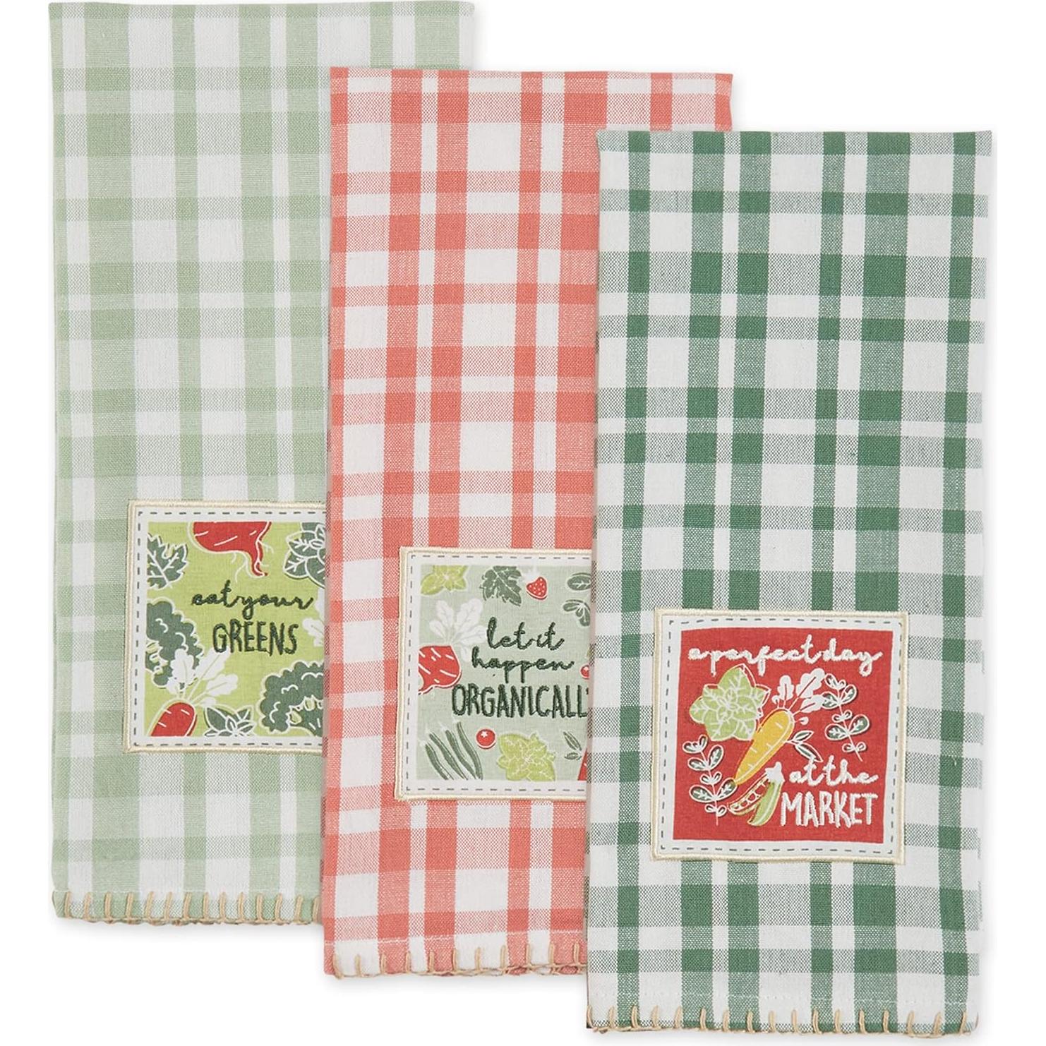 Juego de Paños de Cocina DII 3 Piezas 45.72x71.12 cm Cuadros