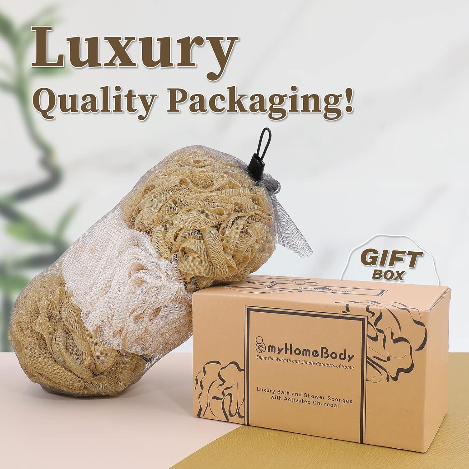 Esponja de Lufa Exfoliante myHomeBody 70g - Paquete de 3