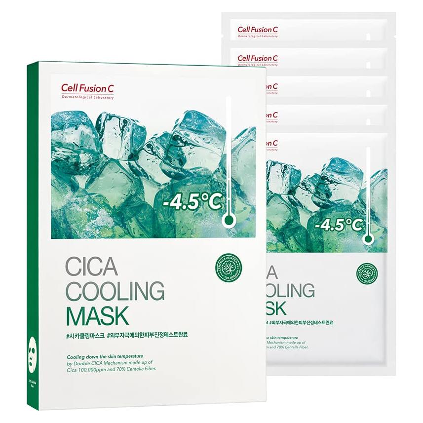Mascarilla Facial Cell Fusion C Post Alpha Cica Cooling 5ea