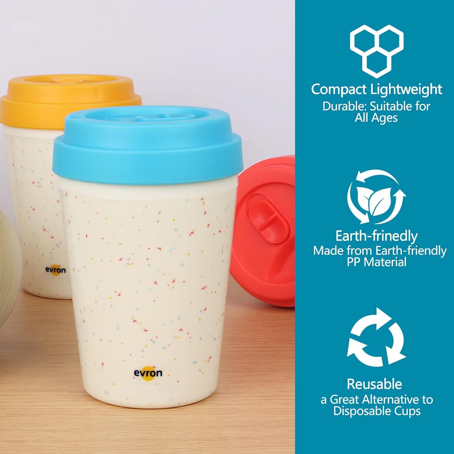 Taza de Viaje Evron Aislada Doble Pared 4 Pack 300ml