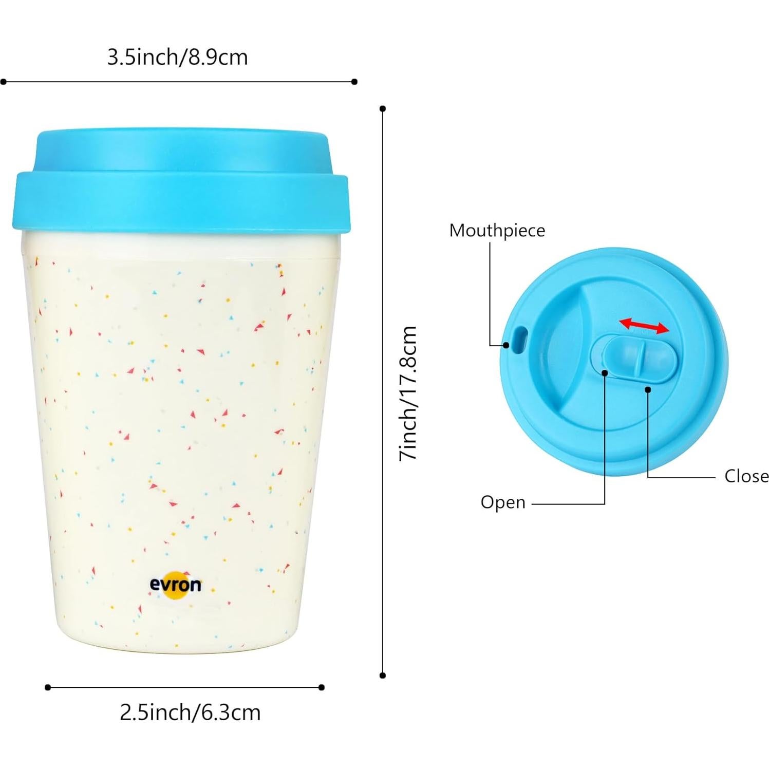 Taza de Viaje Evron Aislada Doble Pared 4 Pack 300ml