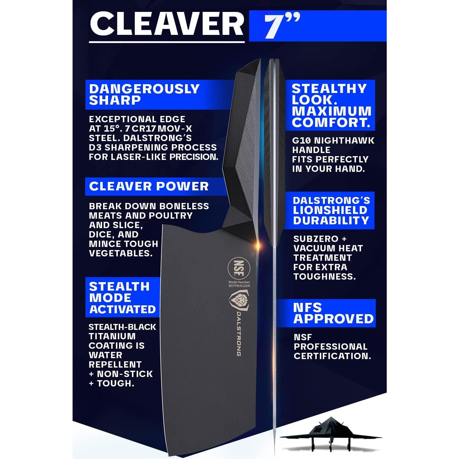 Cuchillo de Deshuese Dalstrong 17.78 cm Serie Sombra Negra