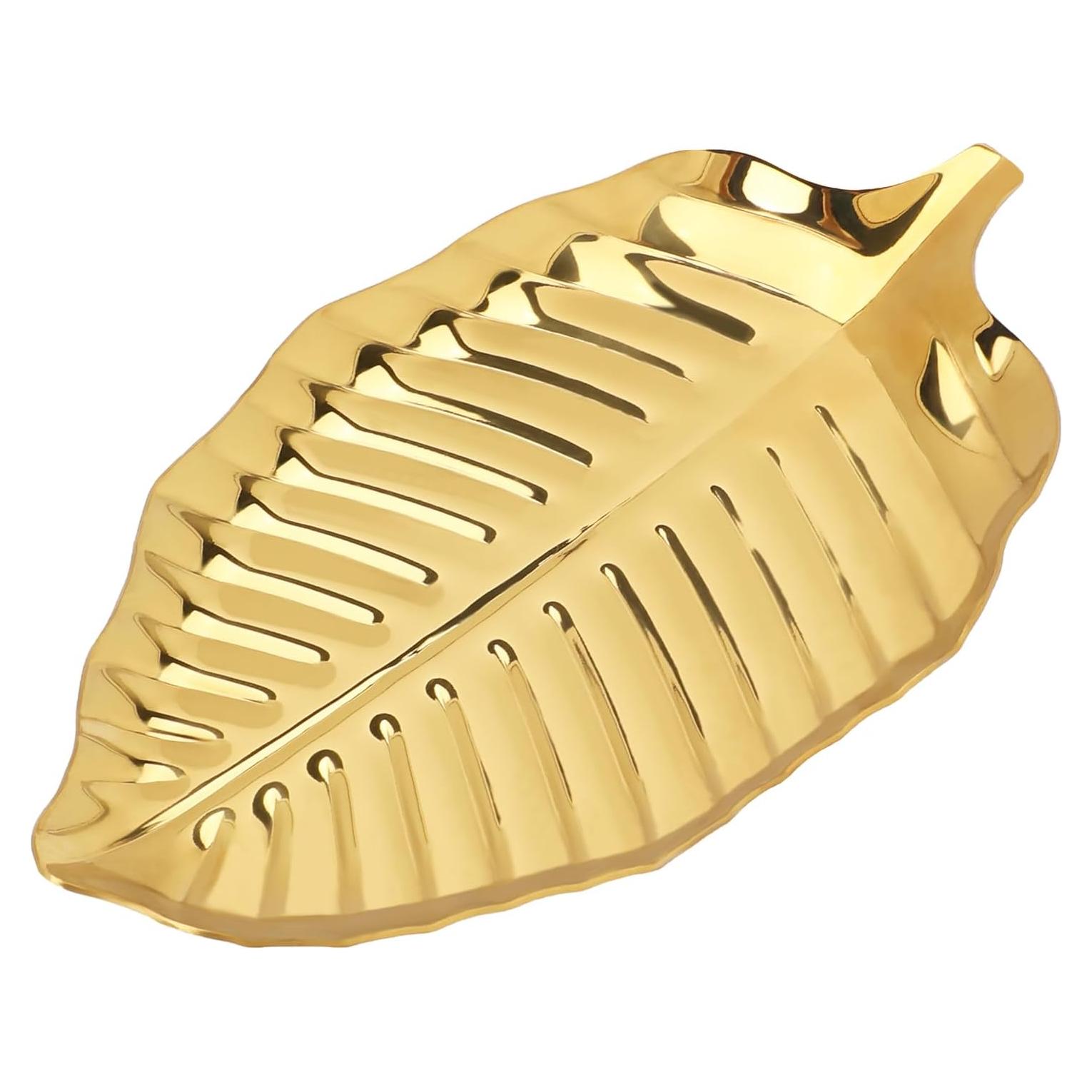 Soporte para cuchara dorado KALIONE 17x10cm acero inoxidable