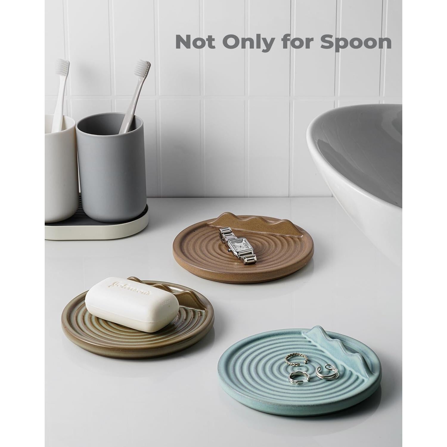 Soporte para Cucharas KOKUNKA Cerámica Azul 15 cm