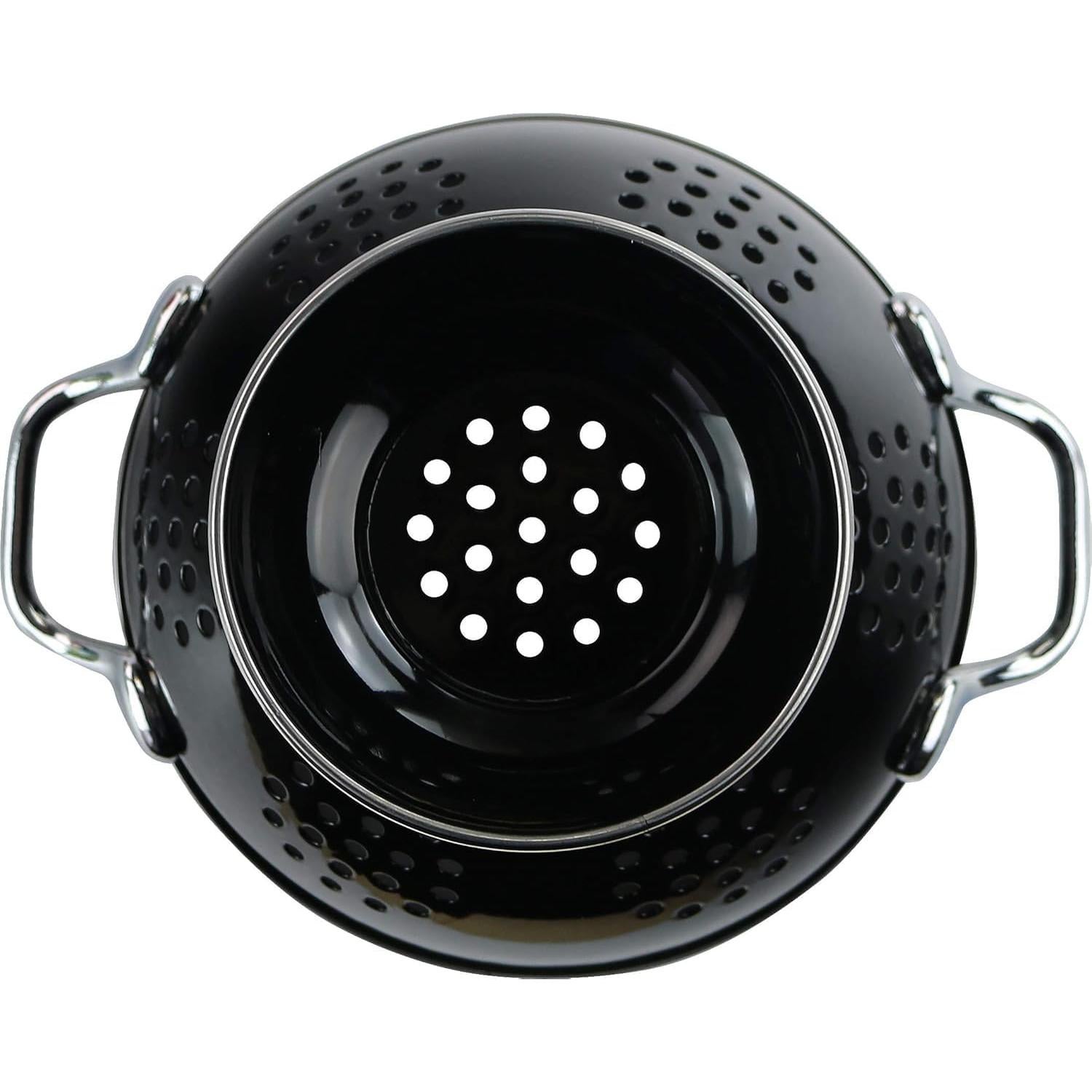 Colador Enameled Reston Lloyd Calypso 1 Cuarto Negro 0.94L